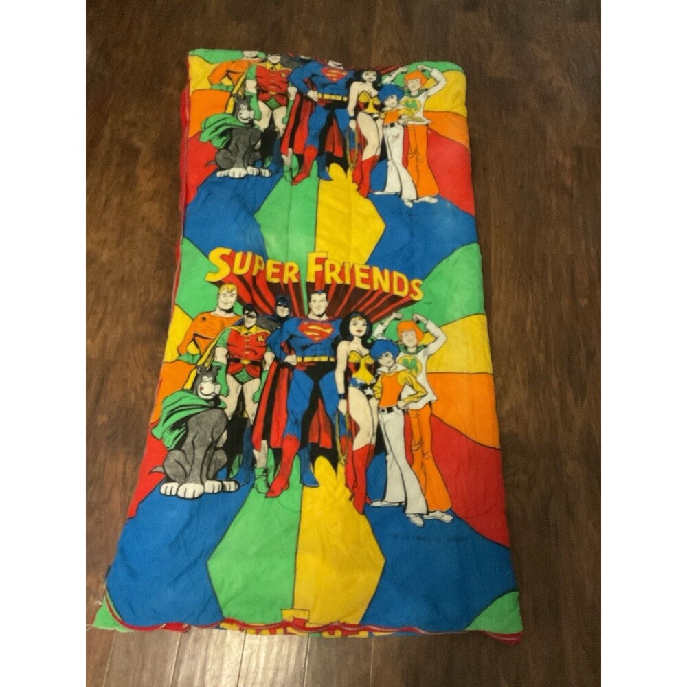 Vintage 1973 DC Comics Super Friends Sleeping Bag